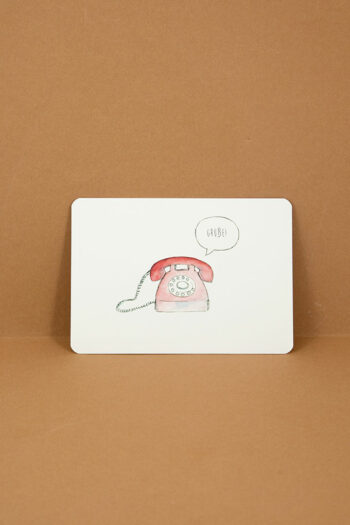 Postkarte Telefon Grüße