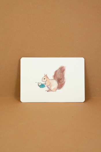 Eichhörnchen Postkarte