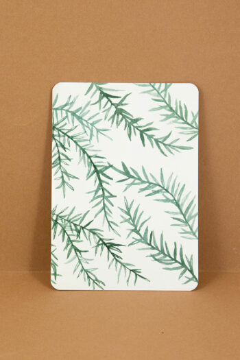 Postkarte Weihnachten Tannenzweige