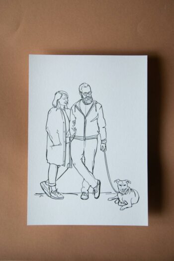 Lineart Illustration individuell