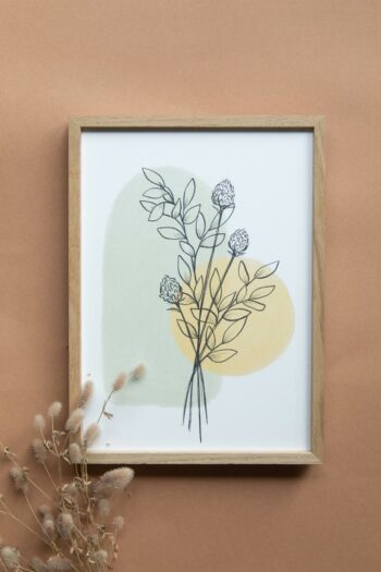 Kunstdruck Trockenblumen