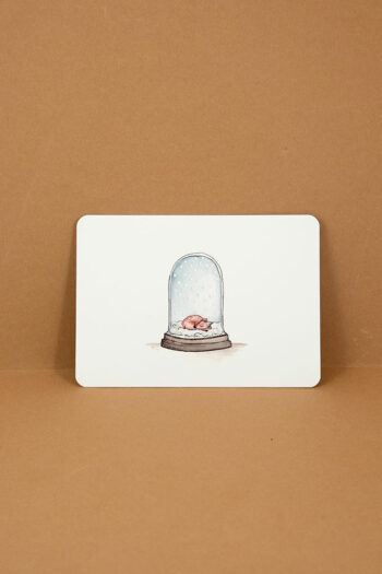 Postkarte Scheekugel